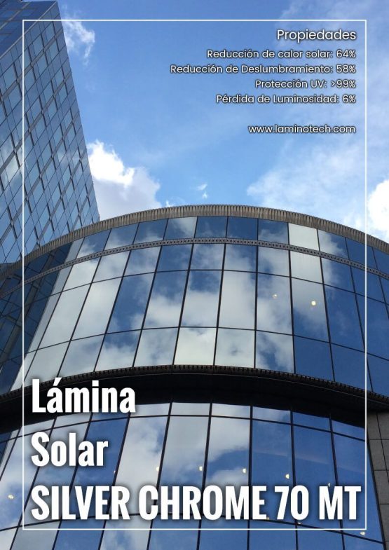 Lámina Solar Silver Chrome 70 MT